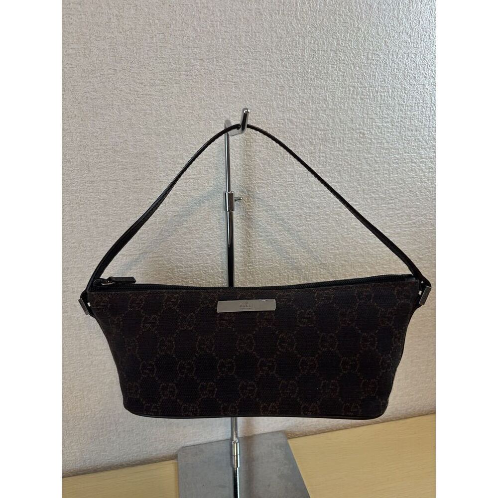 GUCCI accessory Clutch GG canvas handbag brown